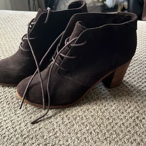 Toms Lunata chocolate Brown Lace Up Bootie